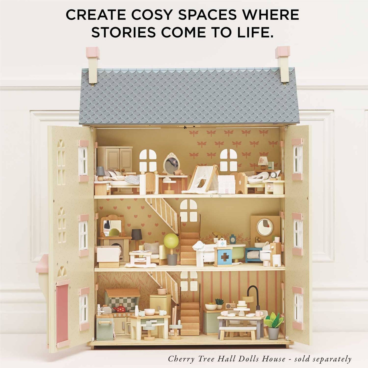 Le Toy Van Wooden Dolls House Child's Bedroom Furniture