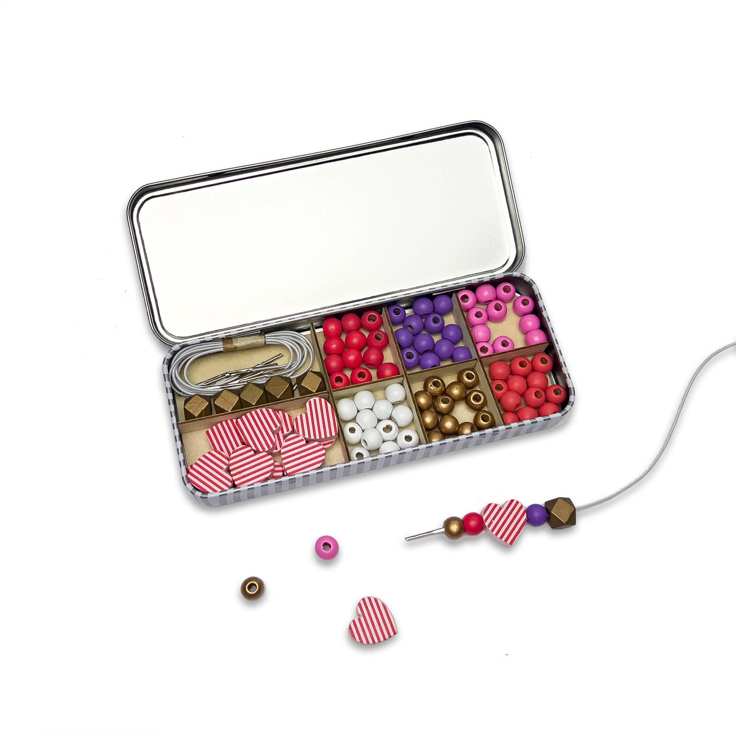 Love & Hearts Bracelet Bead Kit By Cotton Twist - Grace and Fox