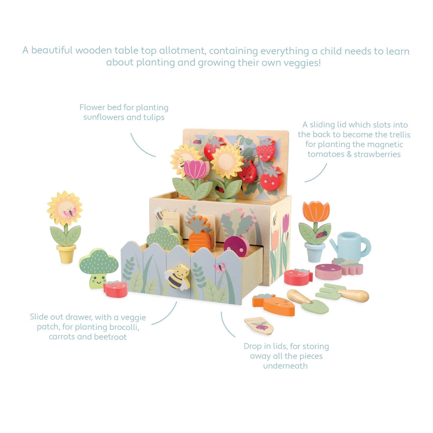 Orange Tree Toys - My First Wooden Allotment - Grace and Fox