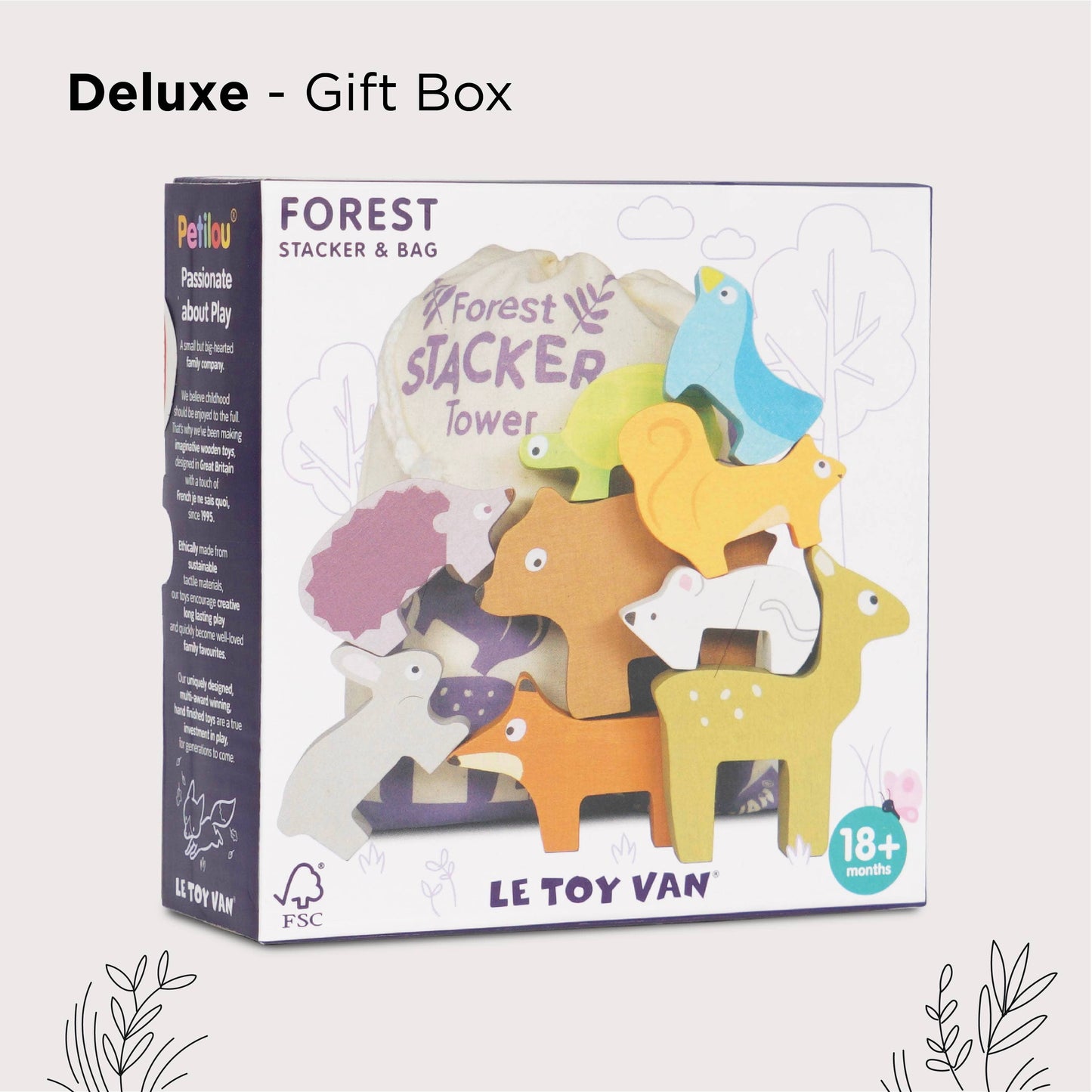 Woodland Stacking Forest Animals & Bag - Grace and Fox