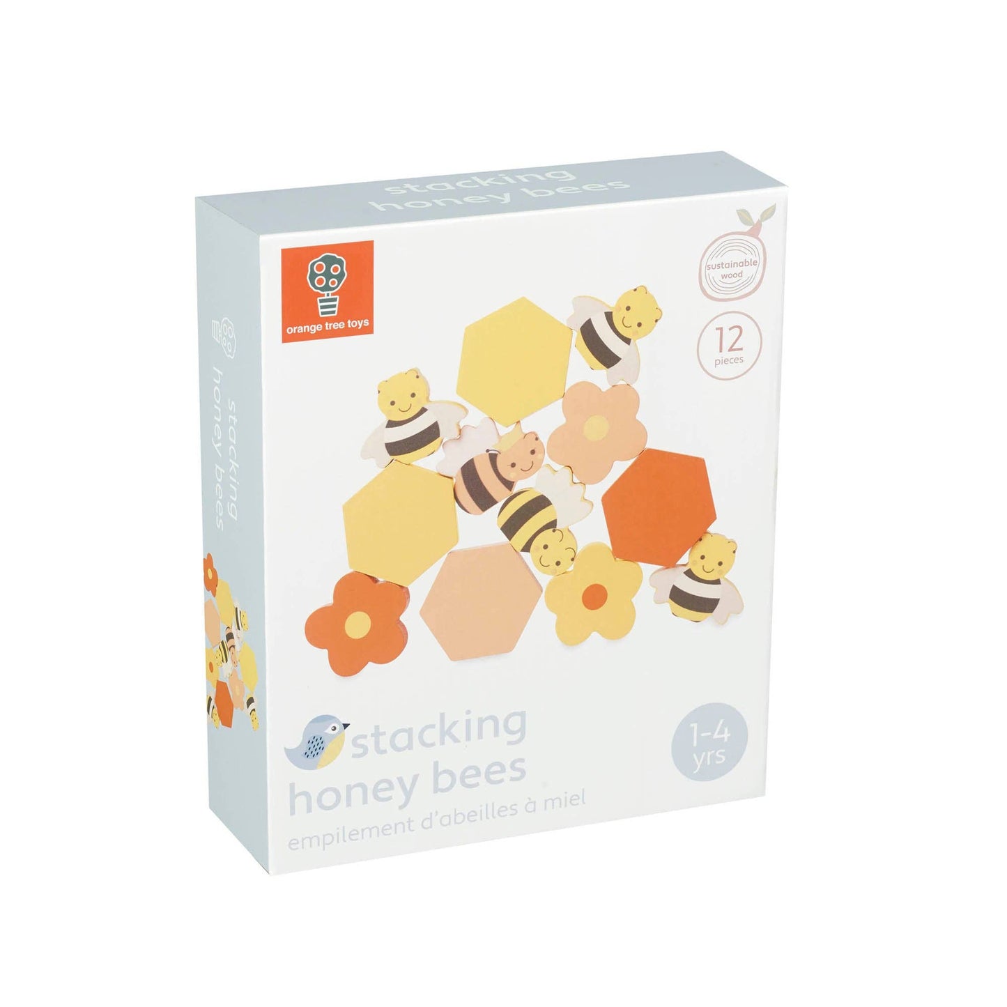 Orange Tree Toys - Stacking Wooden Honey Bees - Grace and Fox