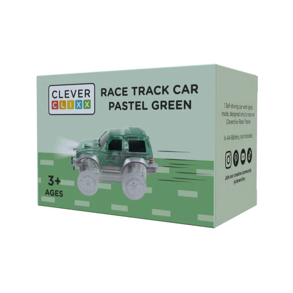 Cleverclixx Race Track Car - Green - Grace and Fox