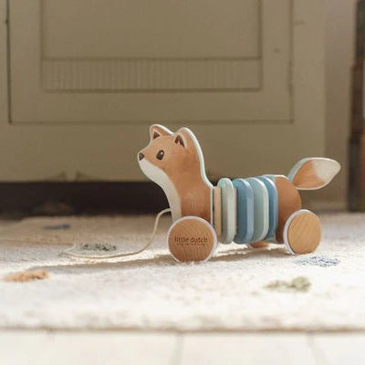 Little Dutch Pull along Wiggle Fox FSC - Forest Friends - Grace and Fox