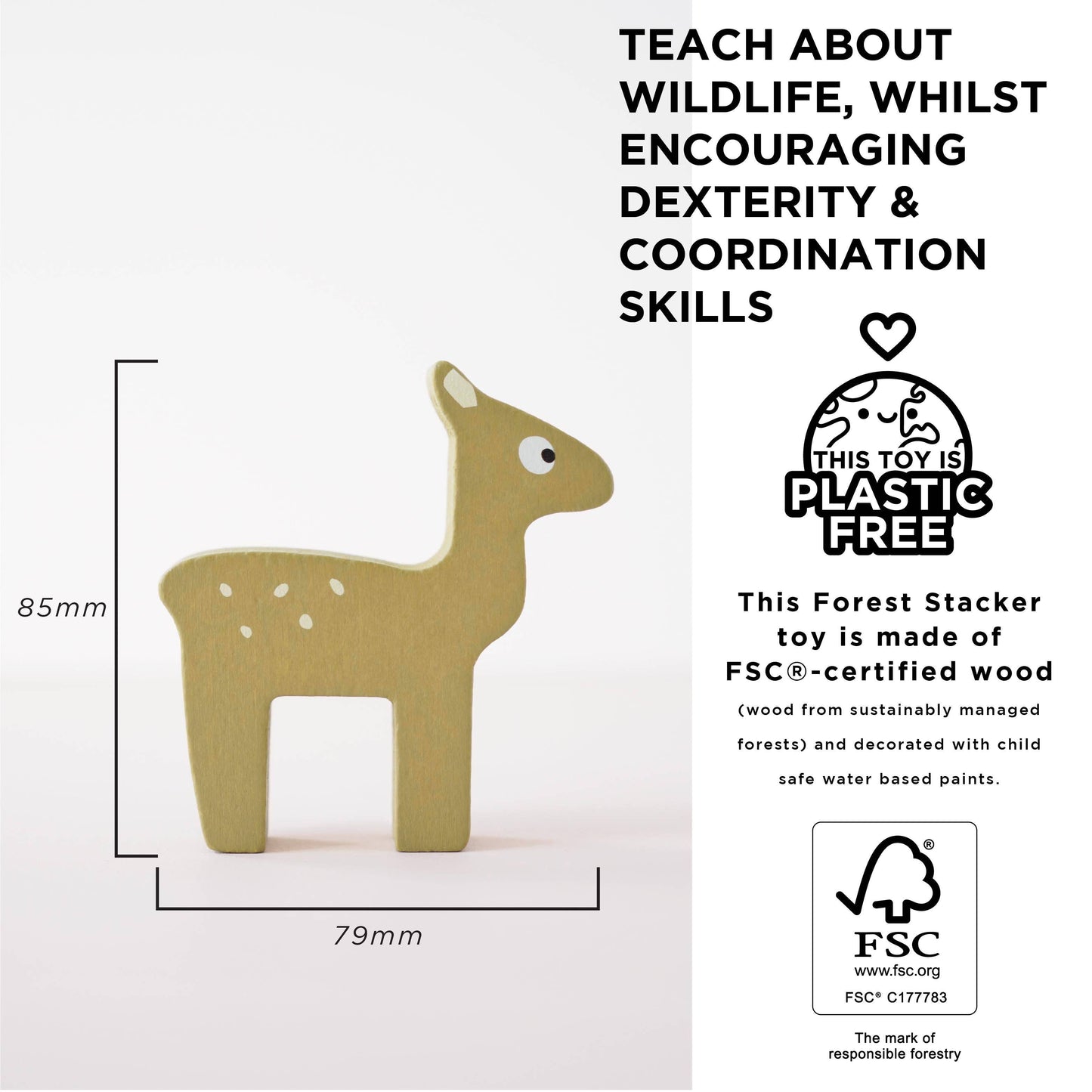 Woodland Stacking Forest Animals & Bag - Grace and Fox