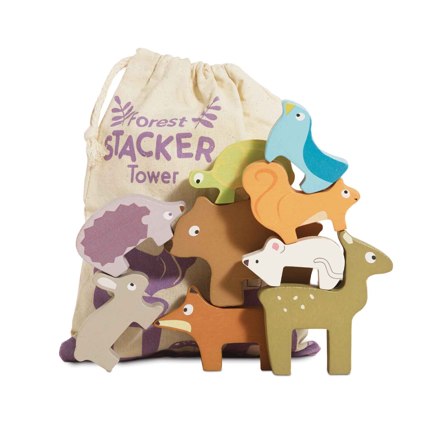 Woodland Stacking Forest Animals & Bag - Grace and Fox