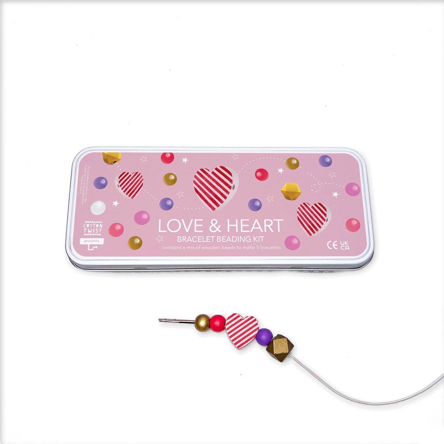 Love & Hearts Bracelet Bead Kit By Cotton Twist - Grace and Fox