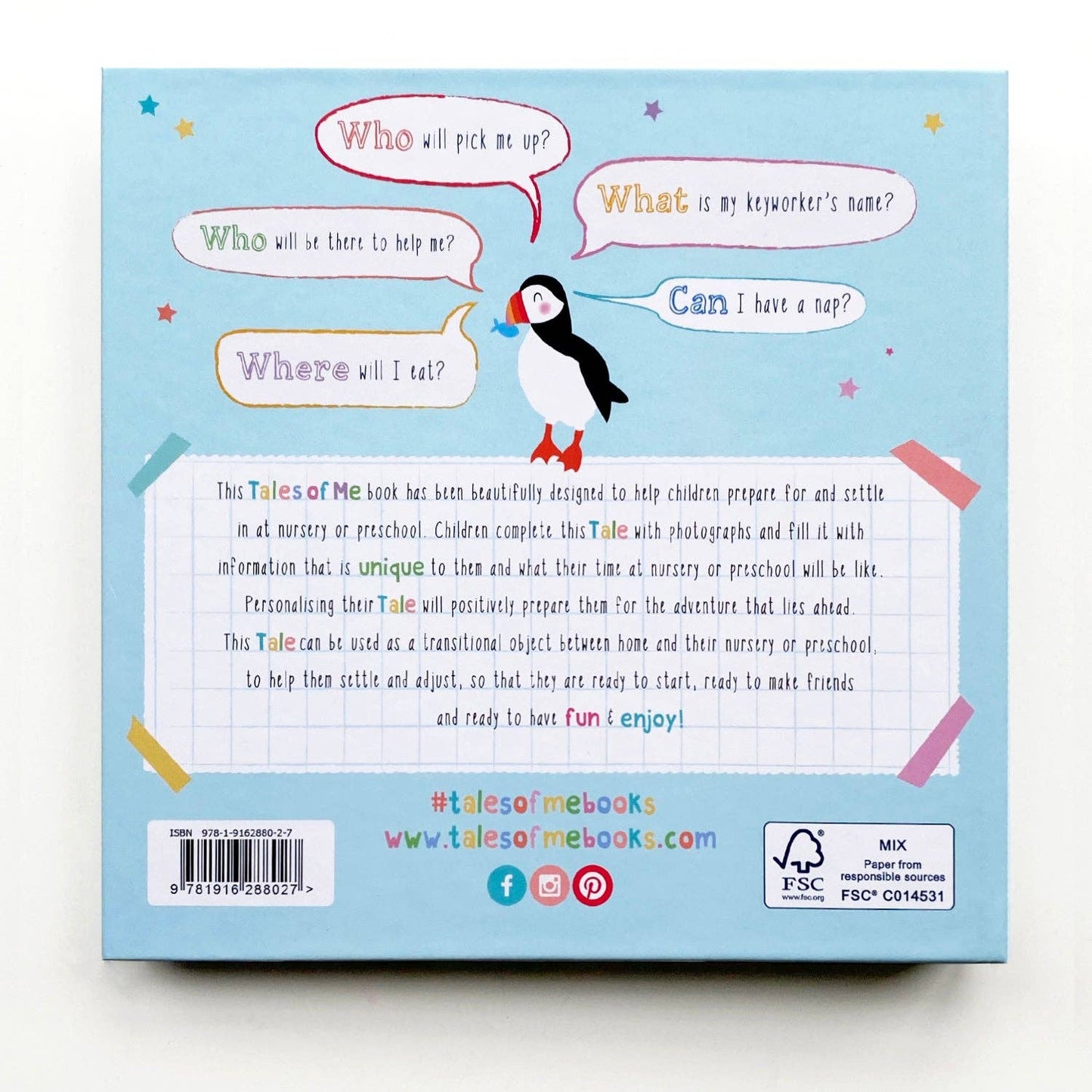 The Tale of Starting Nursery (or preschool) Book - Grace and Fox