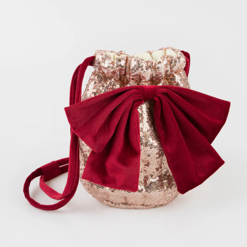 Pink Sequin Bow Bag By Meri Meri - Grace and Fox