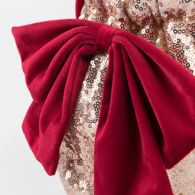Pink Sequin Bow Bag By Meri Meri - Grace and Fox