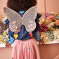 Pink Ric Rac Gingham Butterfly Wings