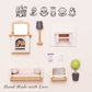 Le Toy Van Wooden Dolls House Furniture Set - Living Room