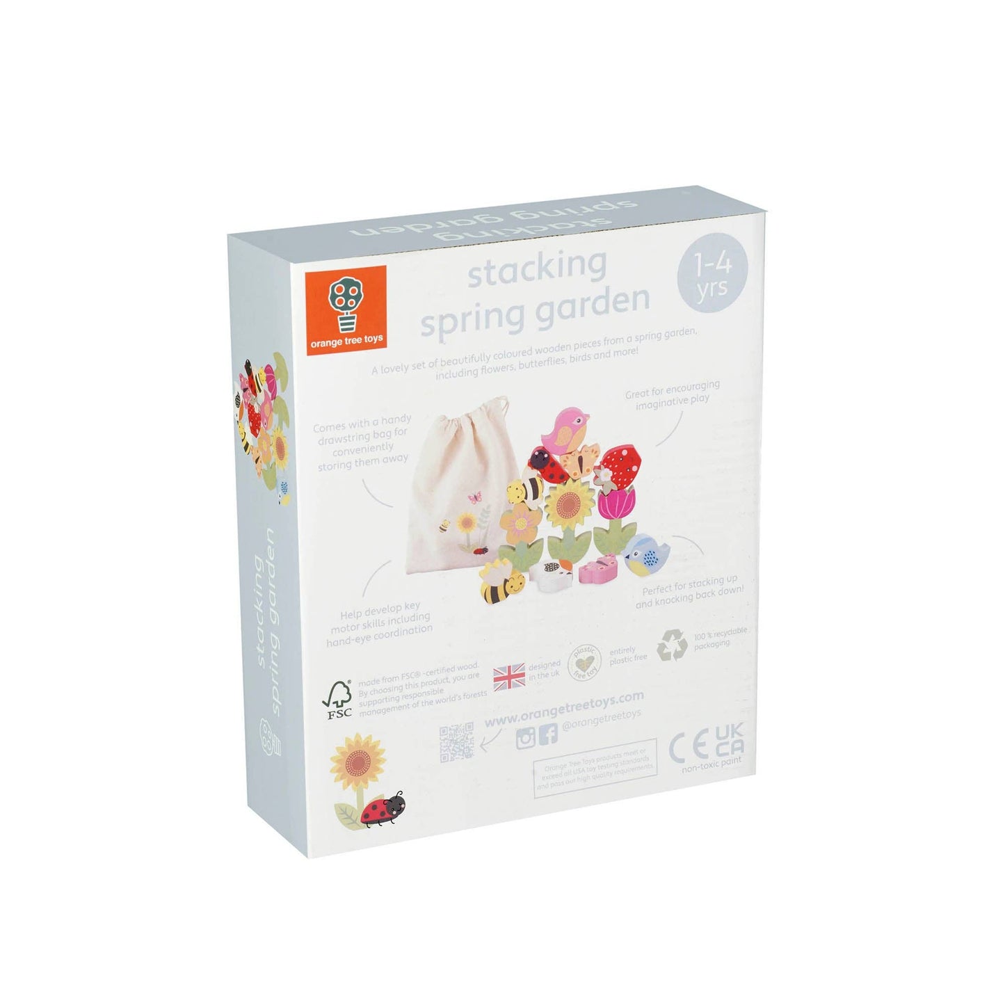 Orange Tree Toys - Stacking Wooden Spring Garden