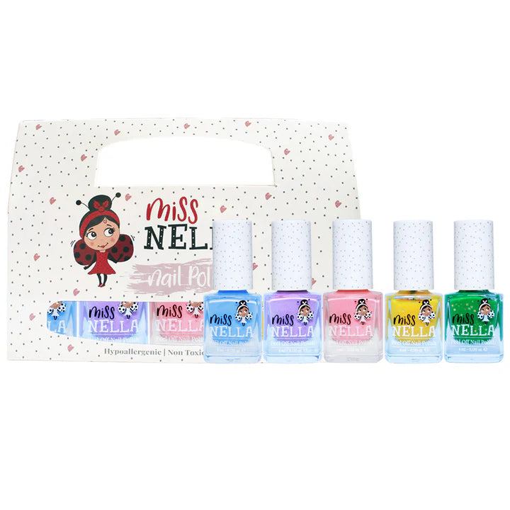 Spring it On pack of 5 Nail Polishes By Miss Nella