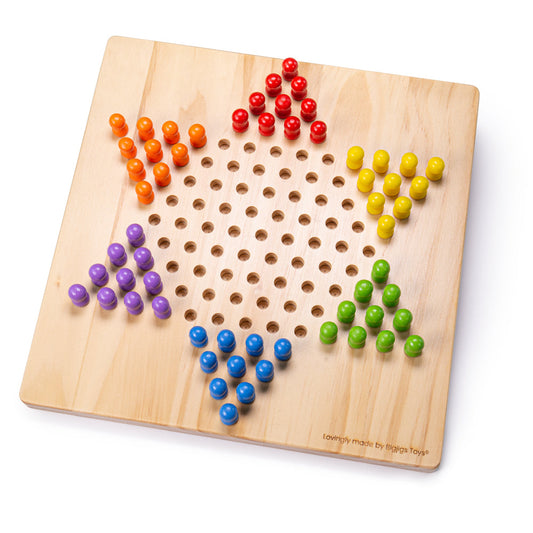 Chinese Chequers Wooden Board Game