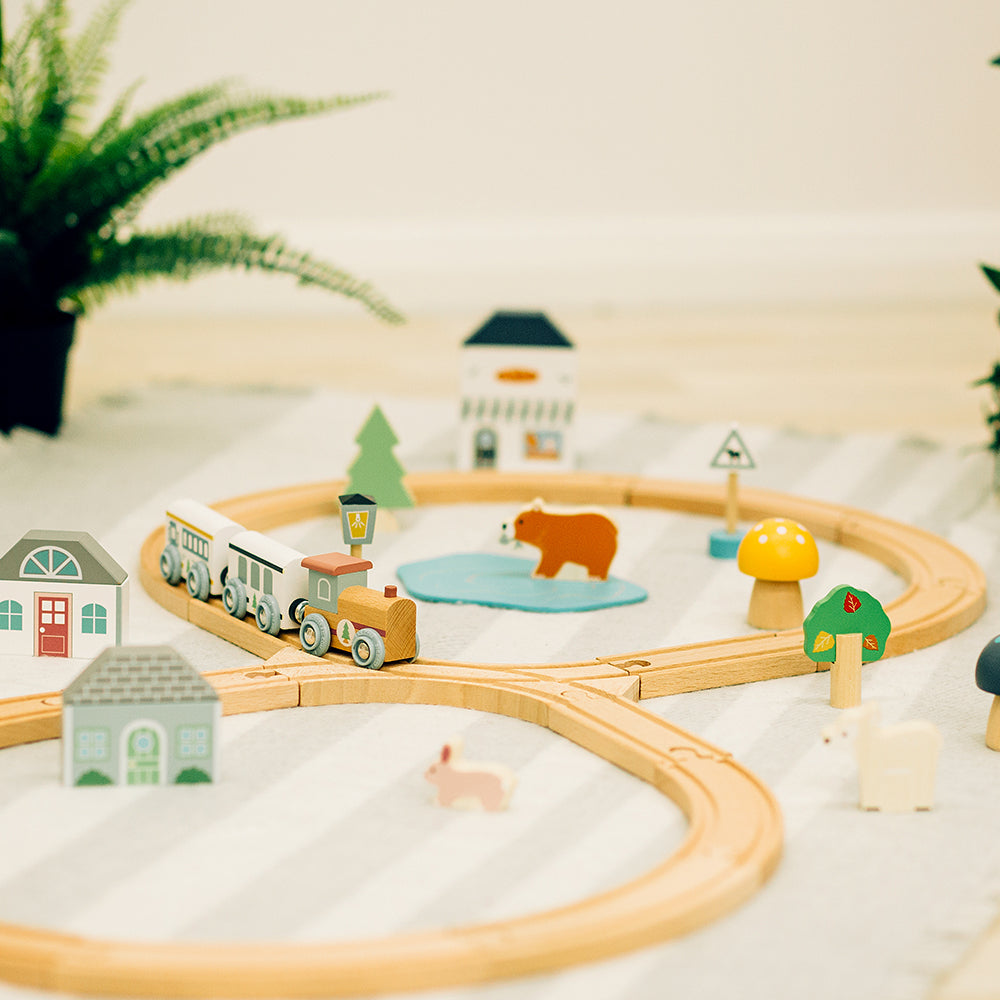 Woodland Animal Train Set