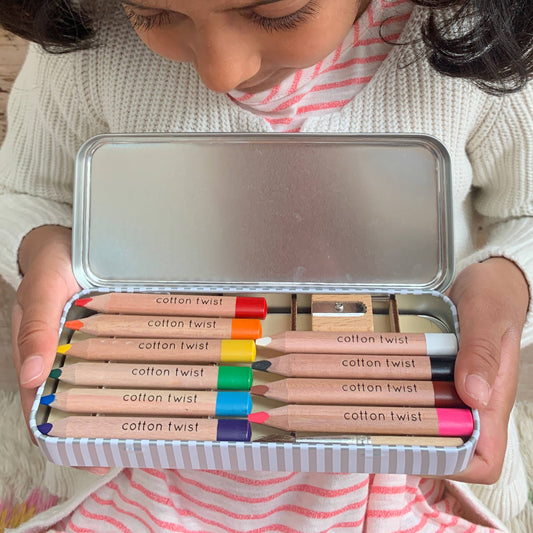 Jumbo Watercolour Pencils Tin by Cotton Twist