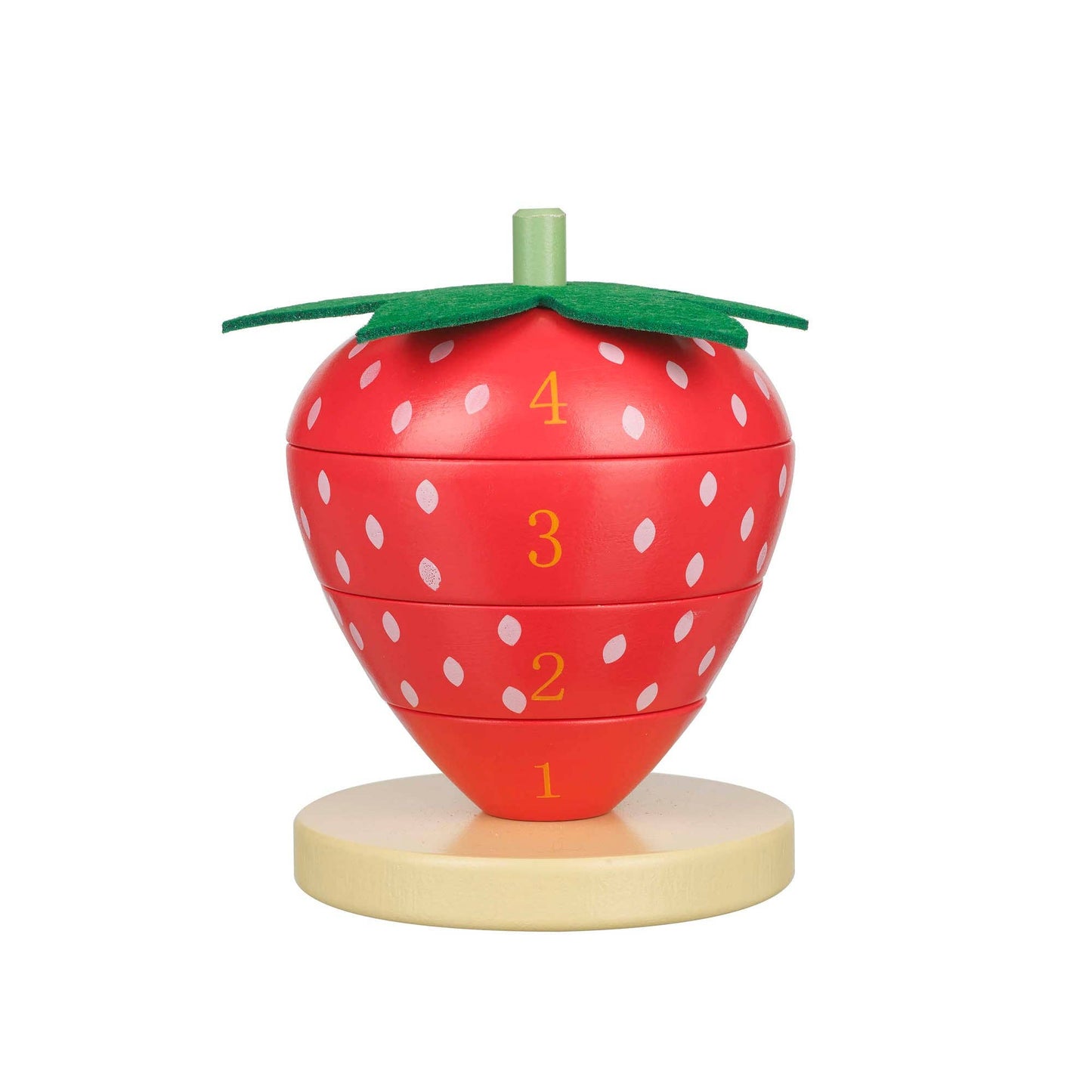 Orange Tree Toys - Strawberry Stacking Wooden Ring