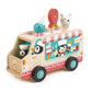 Tender Leaf Toys Wooden Penguin Gelato Van