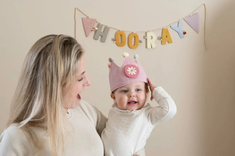 Little Dutch Birthday Crown with Numbers - Pink