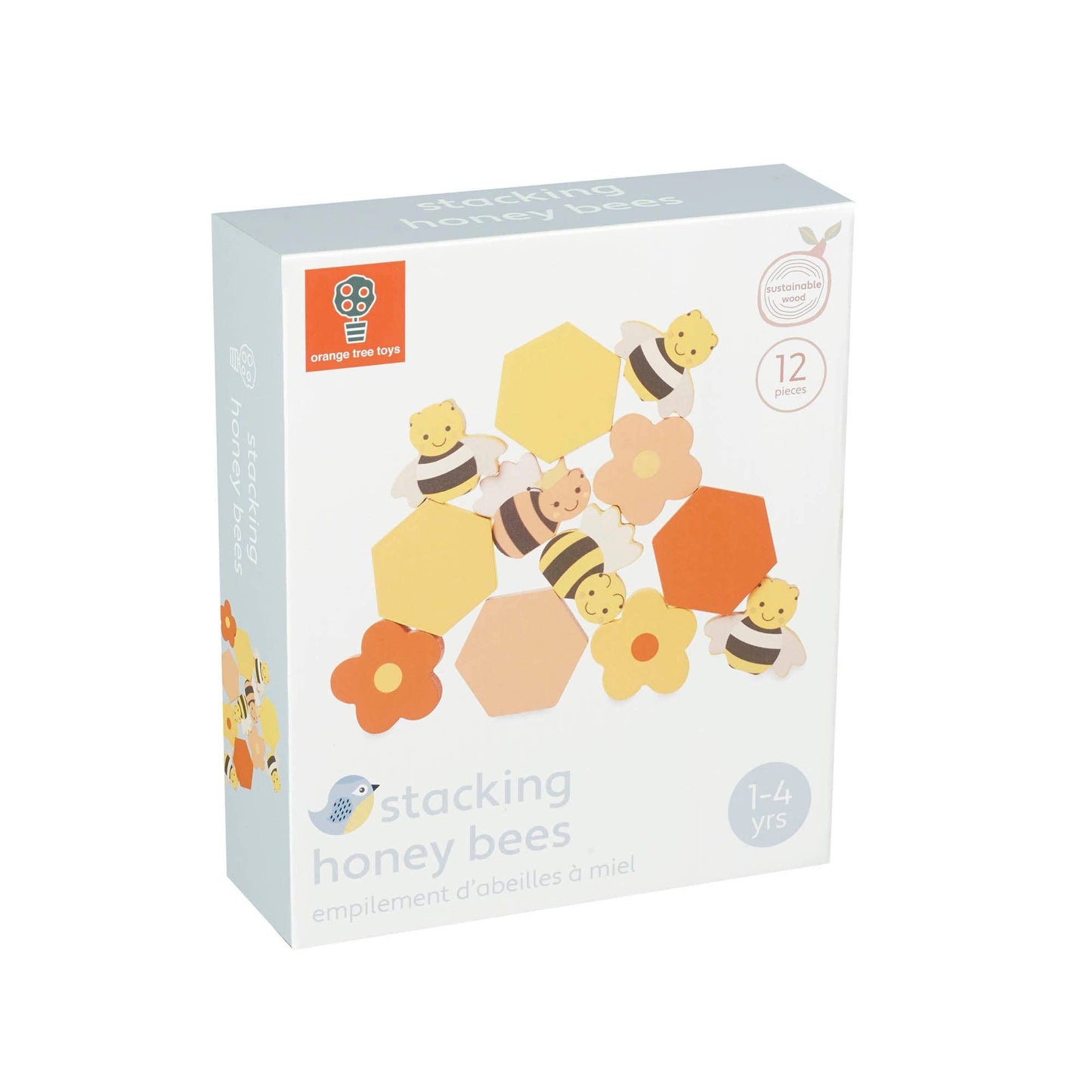 Orange Tree Toys - Stacking Wooden Honey Bees