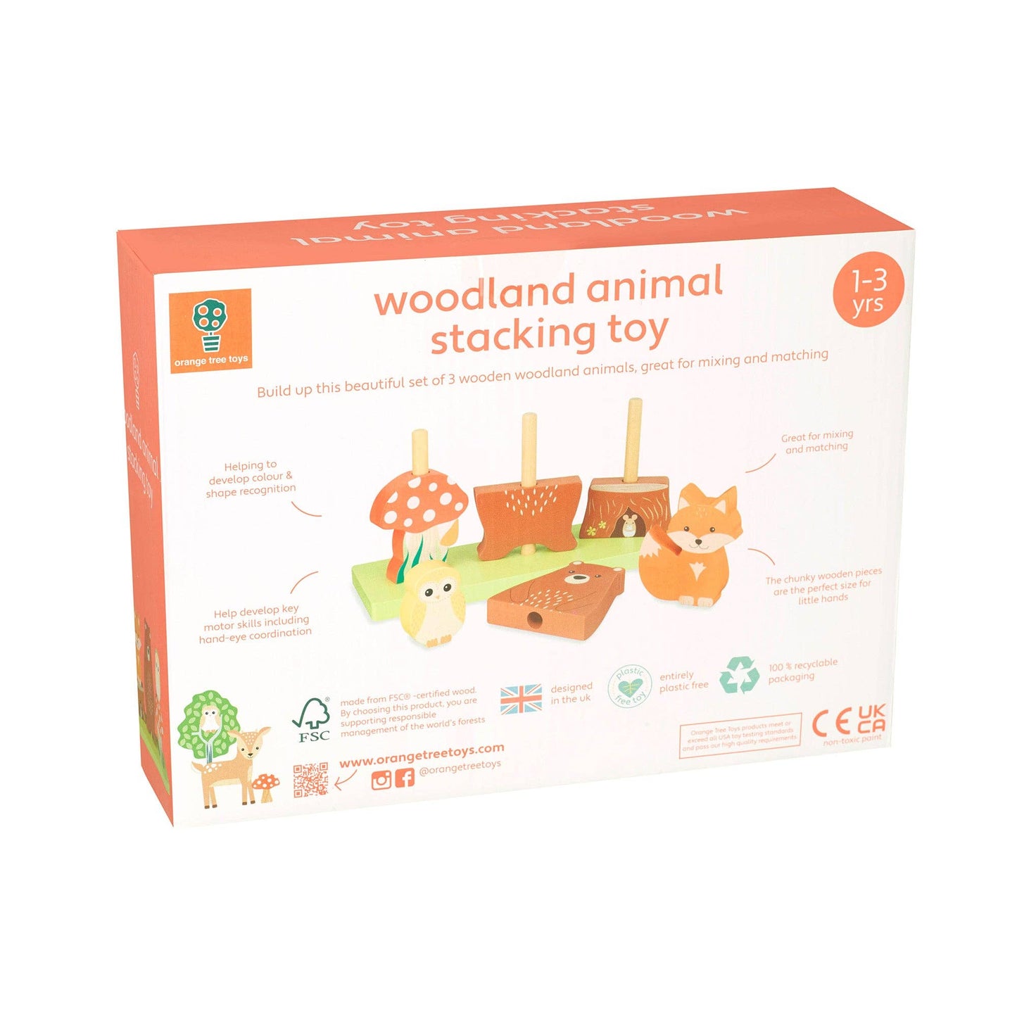 Orange Tree Toys - Woodland Wooden Stacking Toy