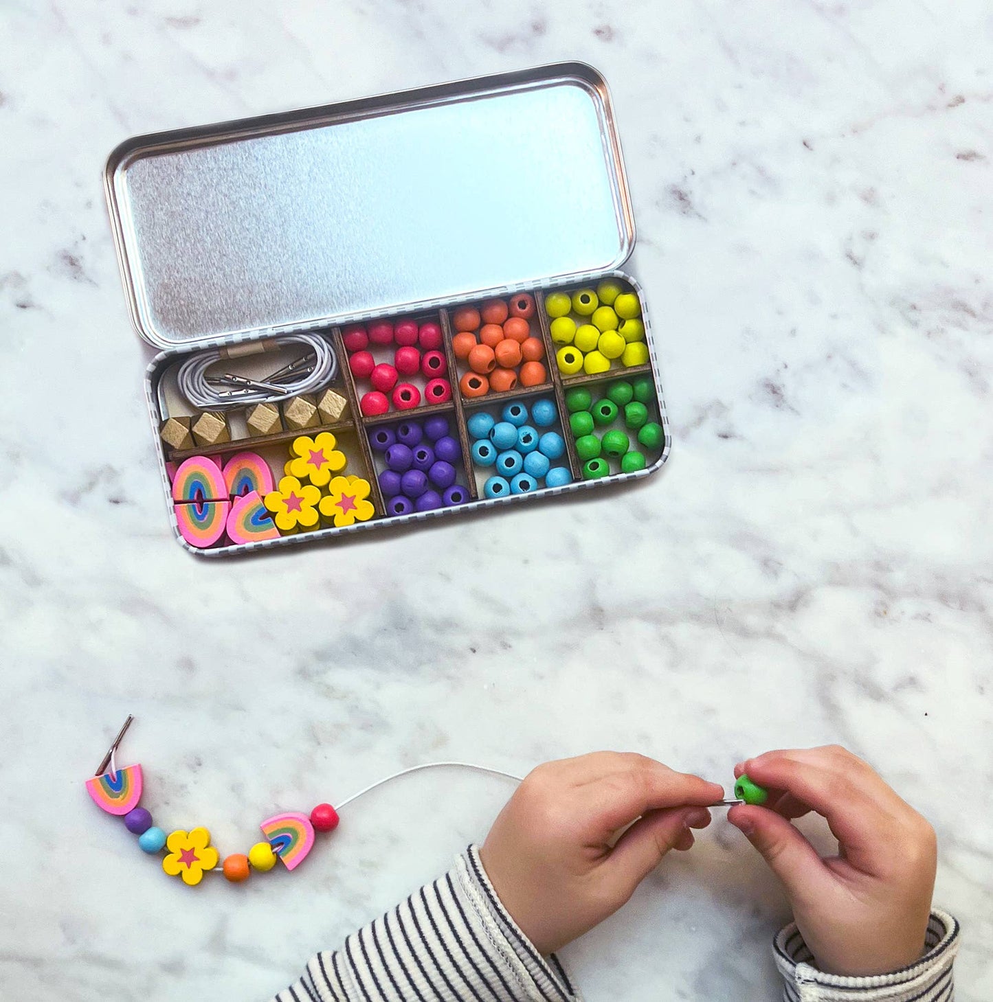 Rainbow Bracelet Bead Kit by Cotton Twist