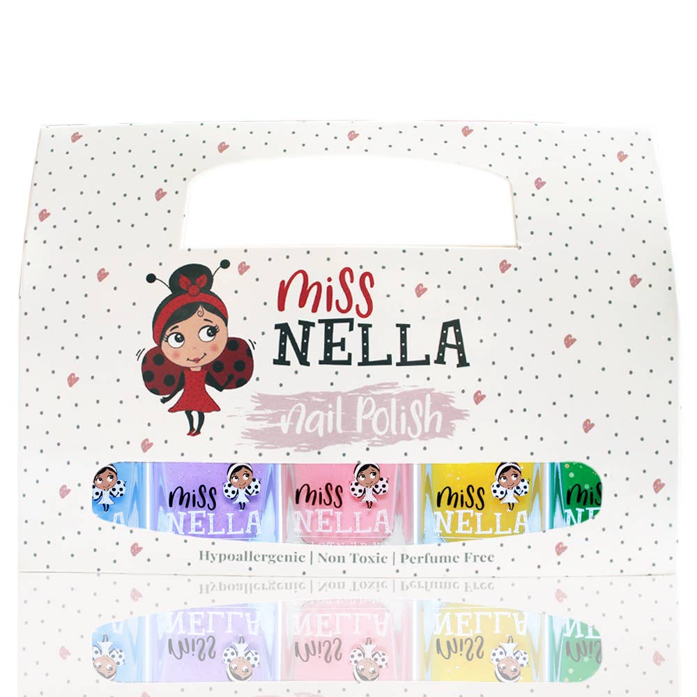 Spring it On pack of 5 Nail Polishes By Miss Nella