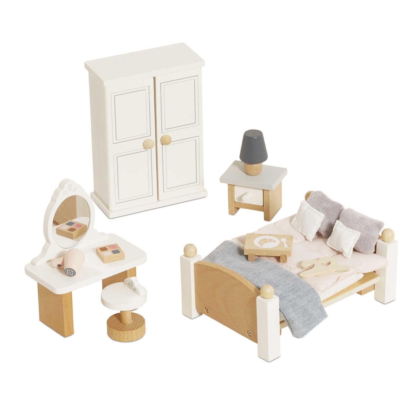 Le Toy Van Wooden Dolls House Furniture Set - Bedroom