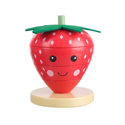 Orange Tree Toys - Strawberry Stacking Wooden Ring