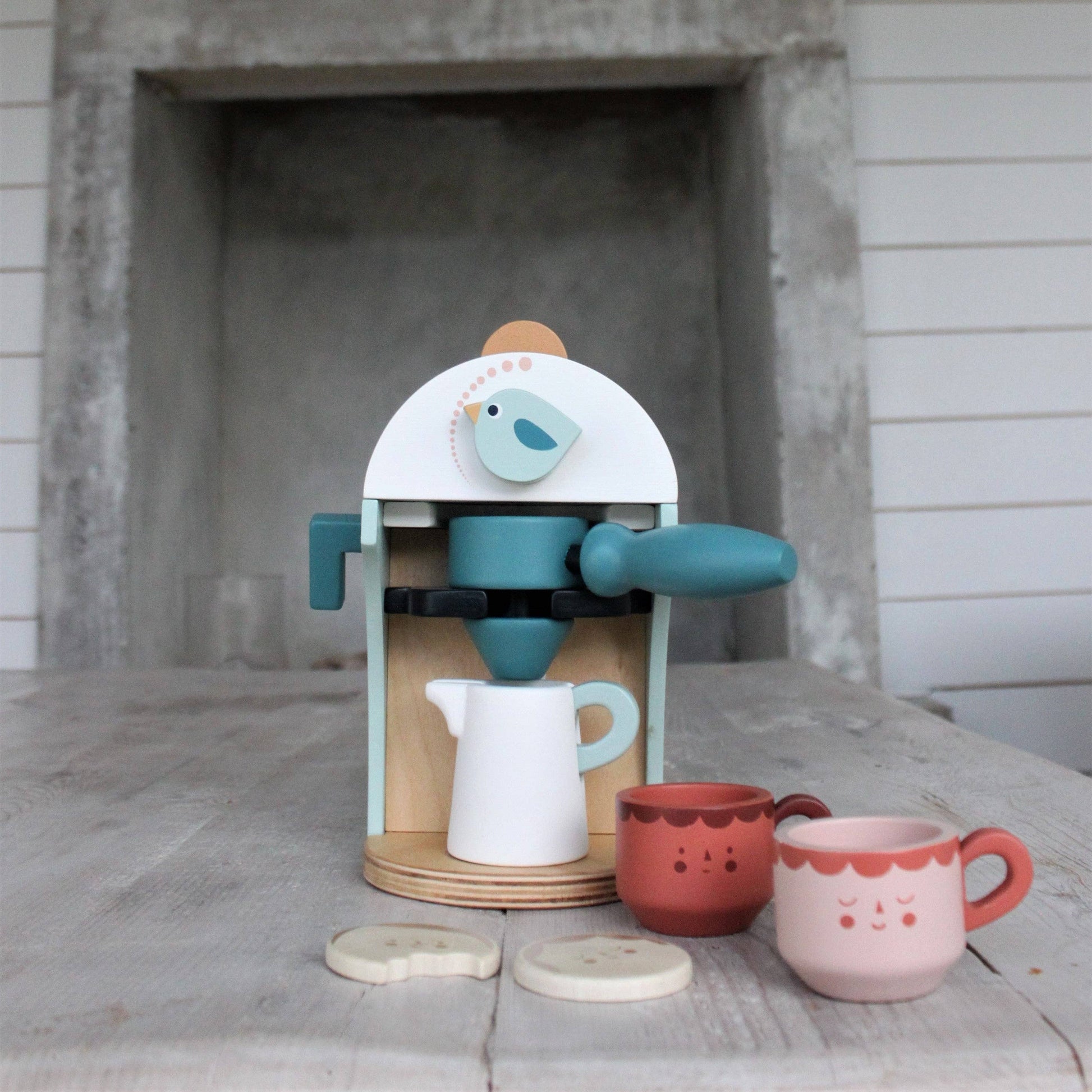 Wooden Babyccino Maker - Kids Toy Coffee Machine - Grace and Fox