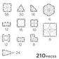 Cleverclixx Mega Creative Pack Pastel - 210 pieces - Grace and Fox