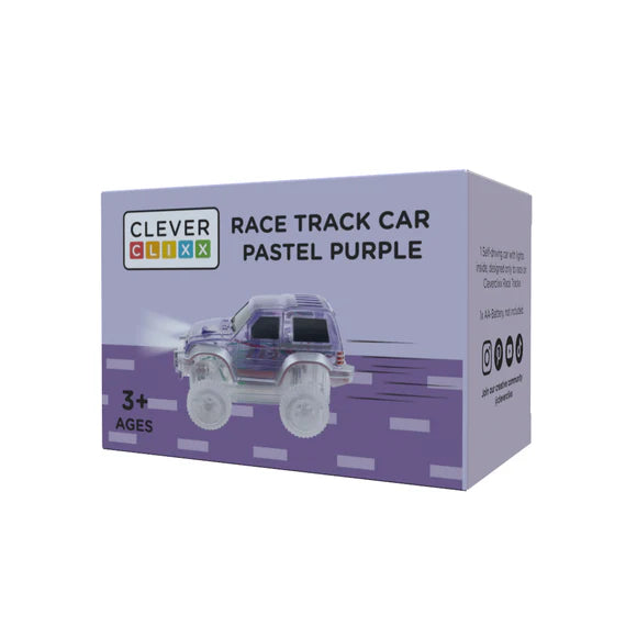 Cleverclixx Race Track Car - Pastel Purple