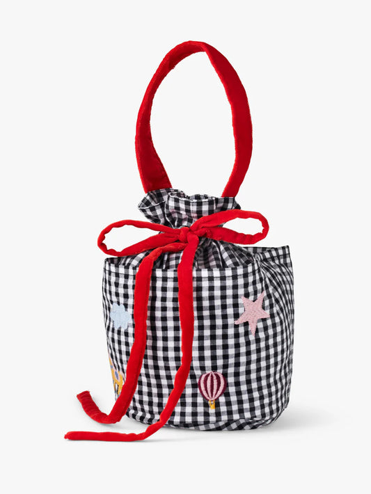 Gingham Bucket Bag