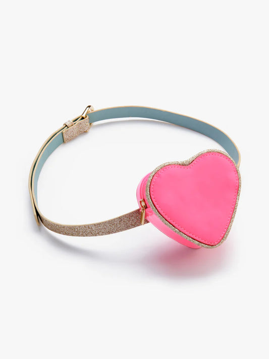 Pink Heart Purse Belt Bag