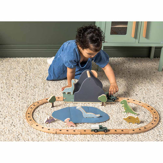 Jabadabado Wooden Car Track - Dino World