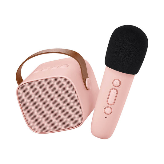 Lalarma Karaoke Bluetooth Speaker with Wireless Microphone - Rose