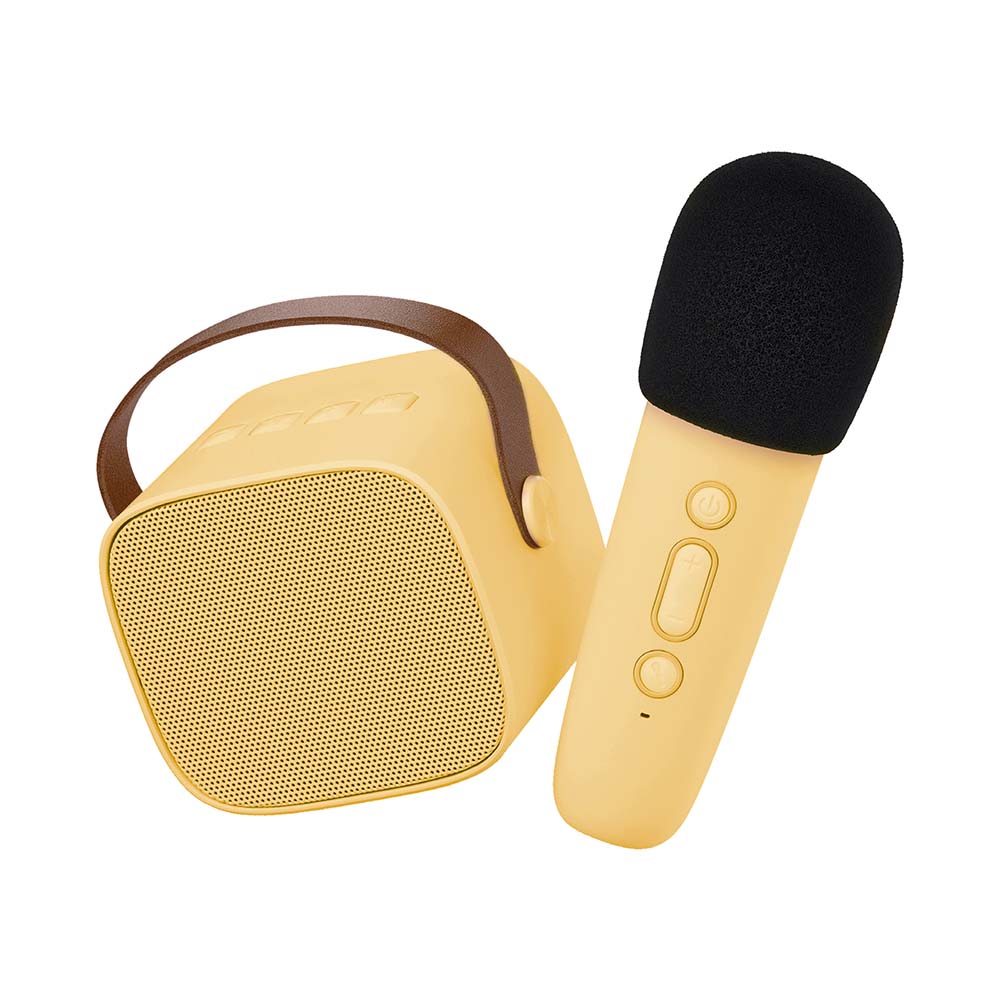 Lalarma Karaoke Bluetooth Speaker with Wireless Microphone - Yellow