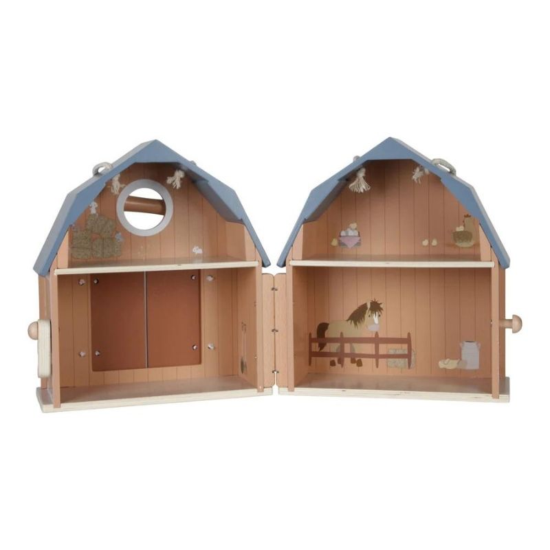 Little Dutch - Portable Farm Wooden Dollhouse