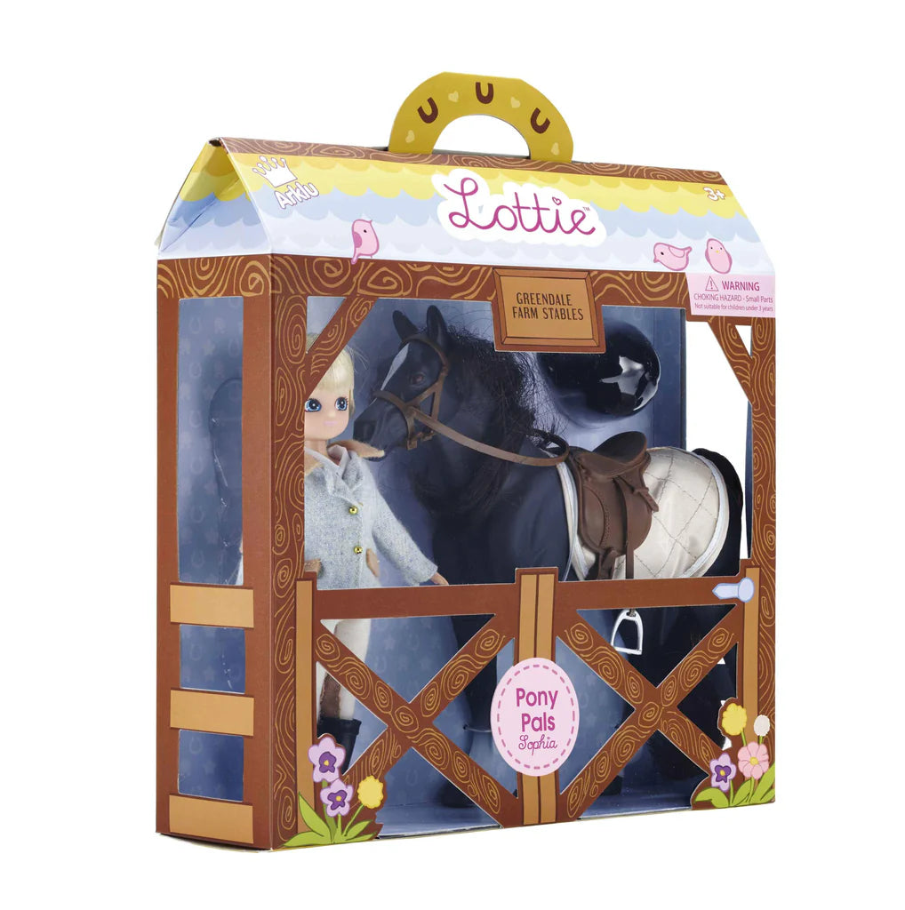 Pony Pals Toy Doll and Horse By Lottie