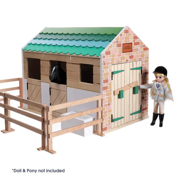 Wooden Stables Playset by Lottie