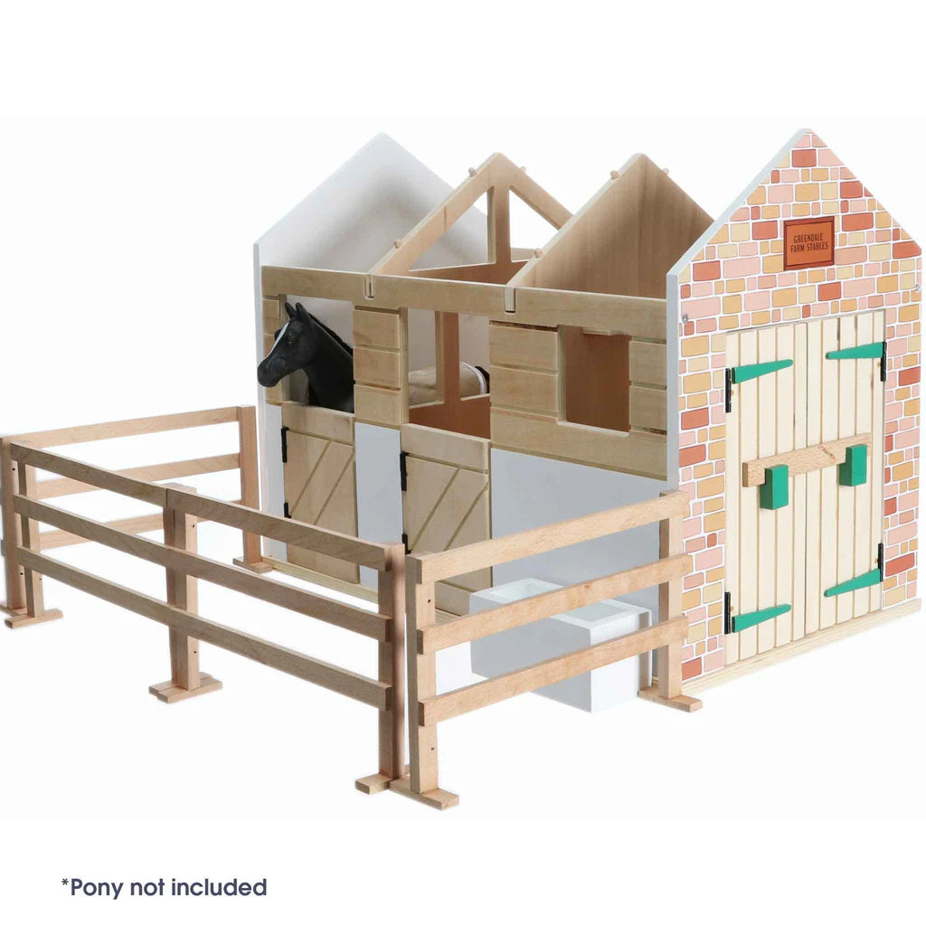 Wooden Stables Playset by Lottie