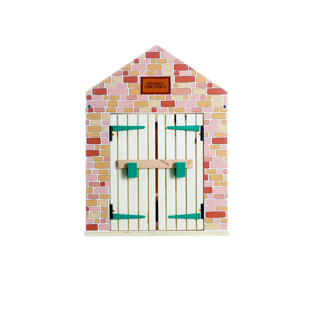 Wooden Stables Playset by Lottie