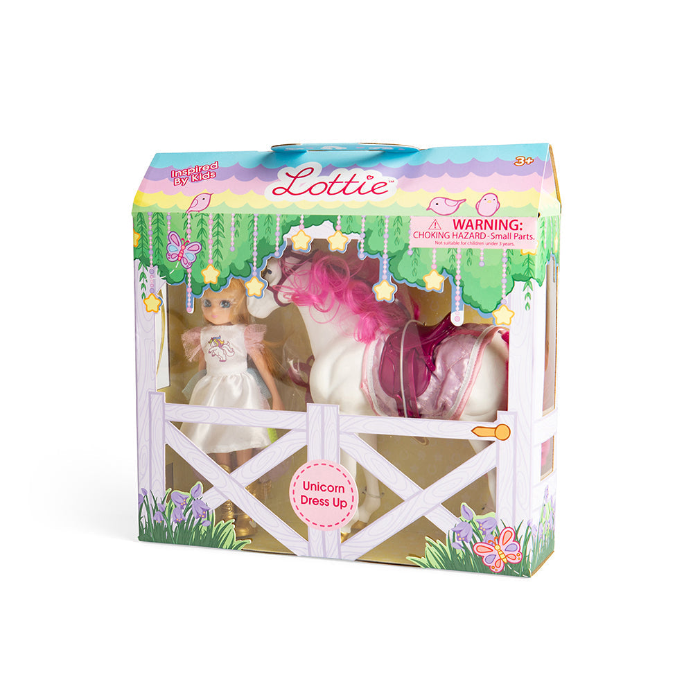 Unicorn Dress Up Doll & Toy Set by Lottie