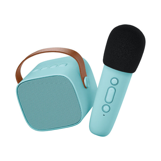 Lalarma Karaoke Bluetooth Speaker with Wireless Microphone - Blue