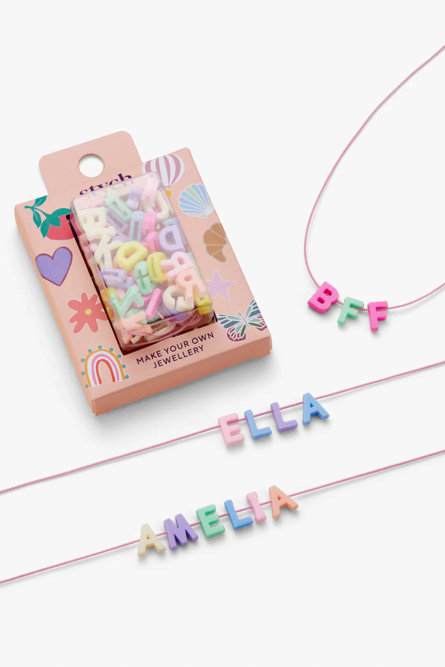 Stych - Make Your Own Necklace Letter Jewellery Kit - Grace and Fox