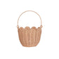 Rattan Tulip Basket - Seashell Pink - Grace and Fox