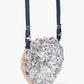 Shell Sequin Beaded Reversible Crossbody Bag