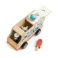 Tender Leaf Toys Wooden Penguin Gelato Van