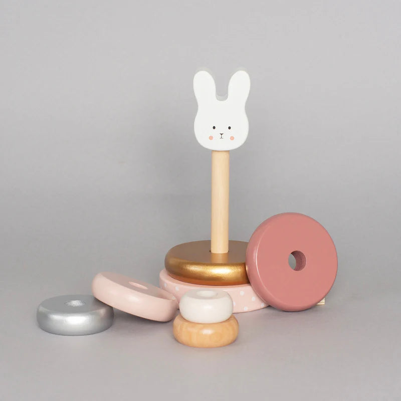 Jabadabado Wooden Stacking Rings Bunny