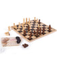 Draughts and Chess Wooden Set